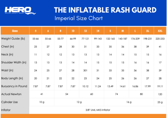 HERO Inflatable Rashguard - Adult