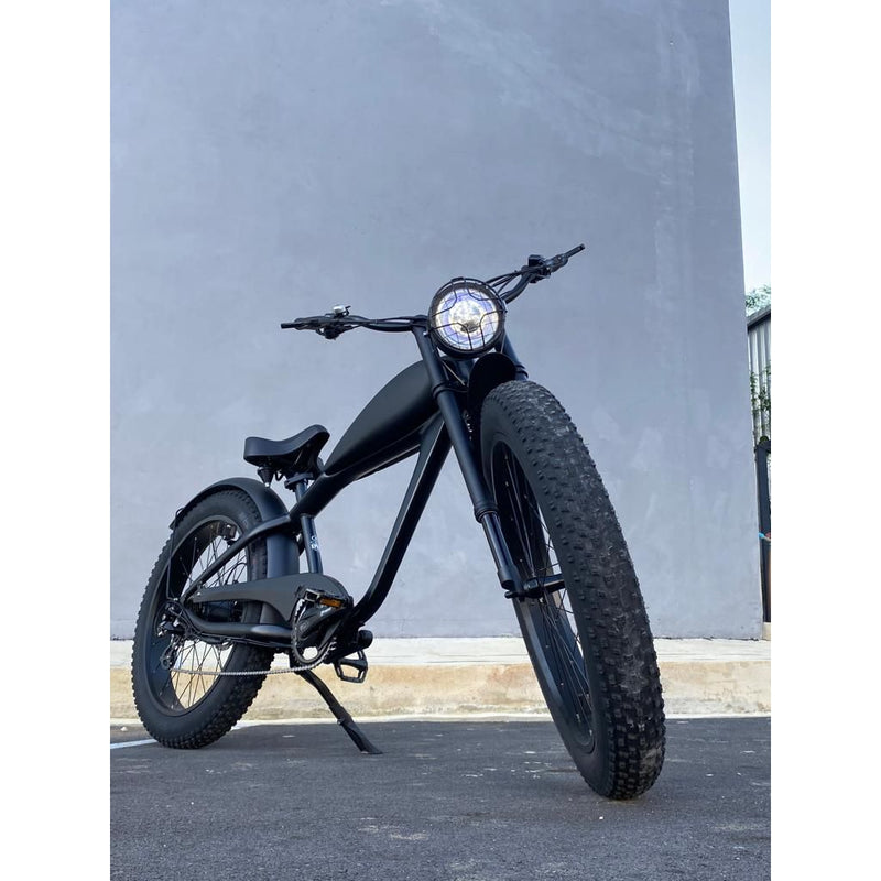 Load image into Gallery viewer, Cooler King 750S BLACK EDITION eBike - 48v, Retro Style Electric Bike
