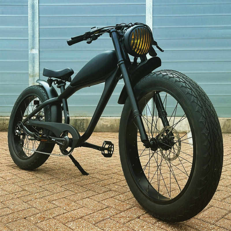 Load image into Gallery viewer, Cafe King 750S Black Edition eBike - 750w, 48v, Cafe Racer Style Electric Bike
