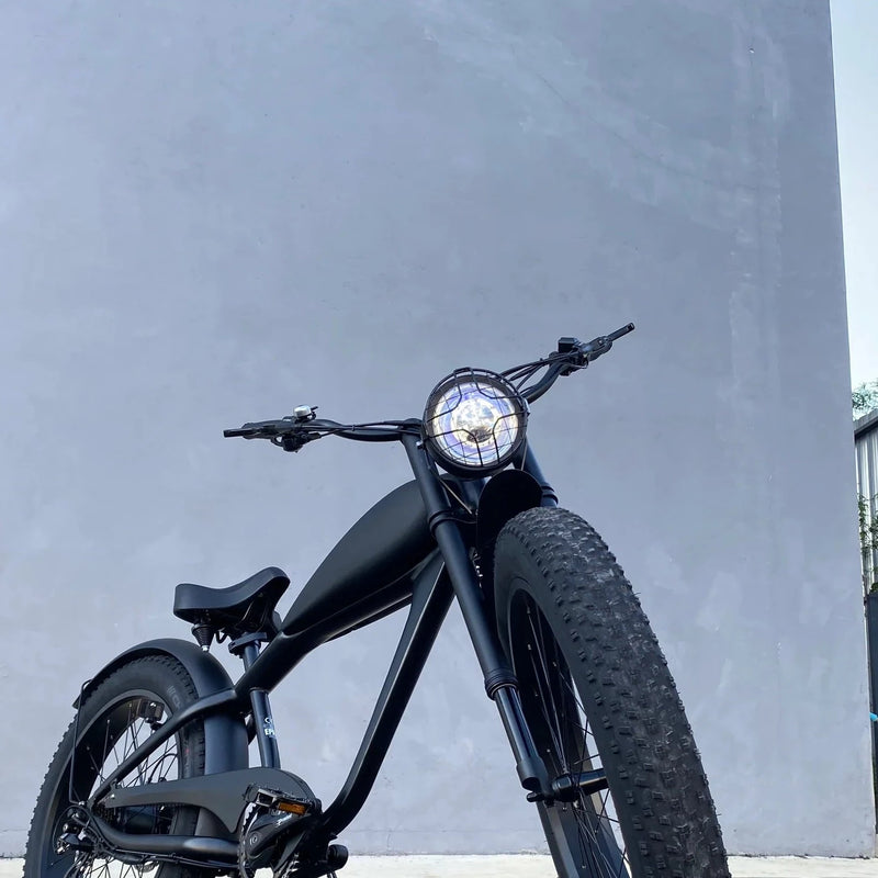 Load image into Gallery viewer, Cooler King 750S BLACK EDITION eBike - 48v, Retro Style Electric Bike
