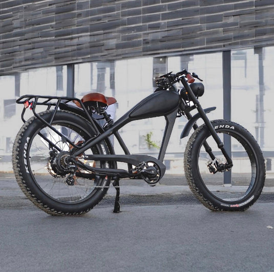 دراجة كهربائية Cooler King 750S BLACK EDITION - 48 فولت، دراجة كهربائية على الطراز القديم