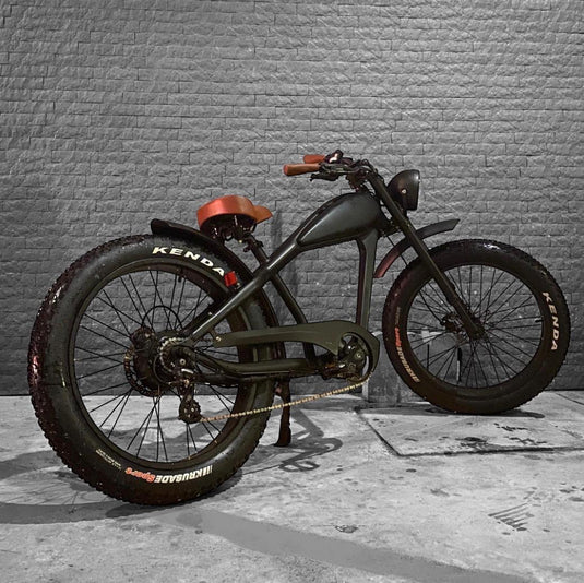 دراجة كهربائية Cooler King 750S BLACK EDITION - 48 فولت، دراجة كهربائية على الطراز القديم