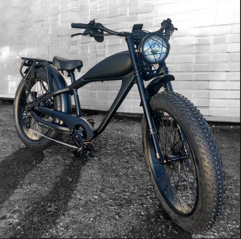 تحميل الصورة في عارض المعرض، دراجة كهربائية Cooler King 750S BLACK EDITION - 48 فولت، دراجة كهربائية على الطراز القديم
