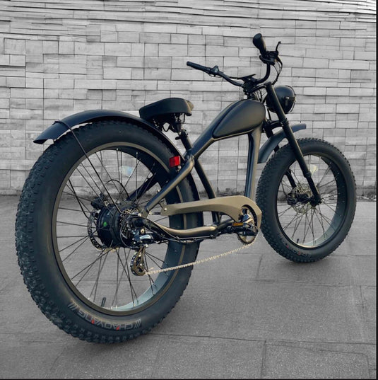 دراجة كهربائية Cooler King 750S BLACK EDITION - 48 فولت، دراجة كهربائية على الطراز القديم